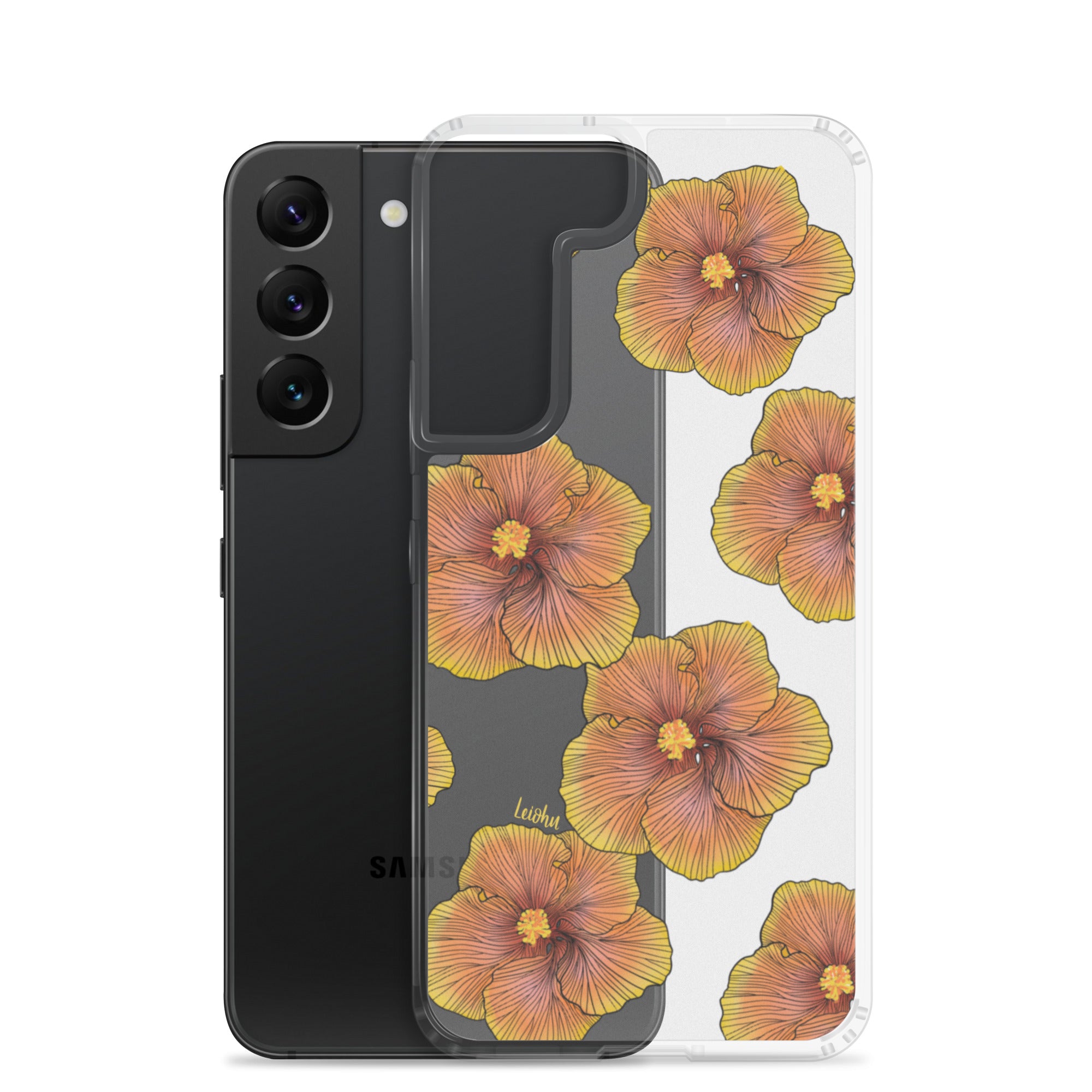 Sunrise Hibiscus - Clear Case for Samsung® - LEIOHU DESIGNS