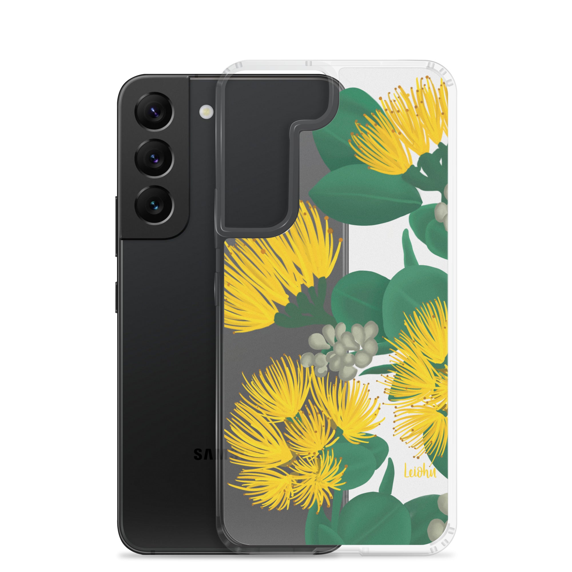 Ōhi'a Lehua - Melemele - Clear Case for Samsung® - LEIOHU DESIGNS