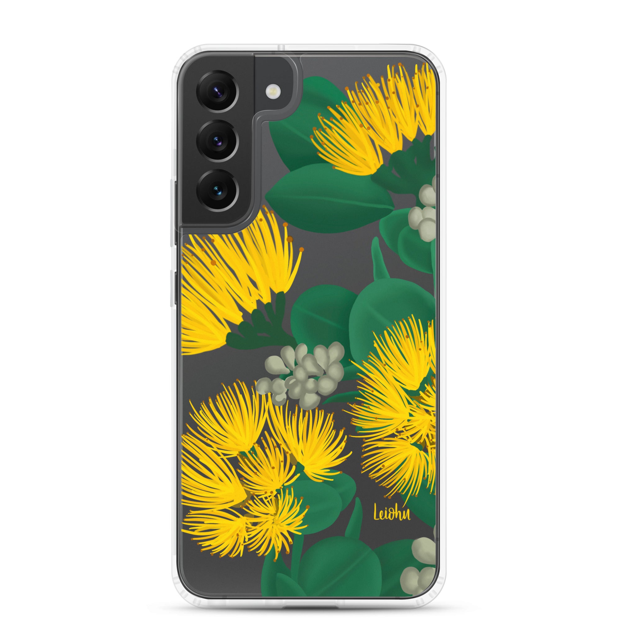 'Ōhi'a Lehua - Melemele - Clear Case for Samsung® - LEIOHU DESIGNS