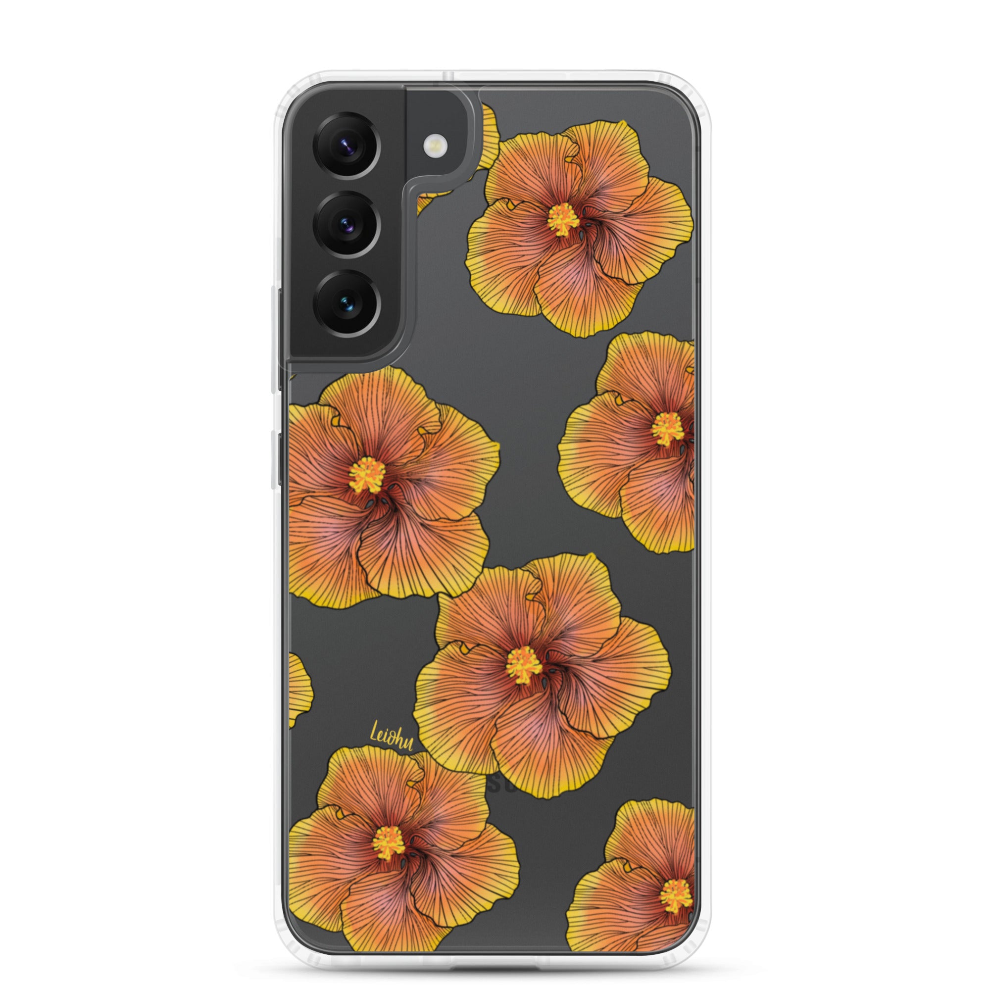Sunrise Hibiscus - Clear Case for Samsung® - LEIOHU DESIGNS