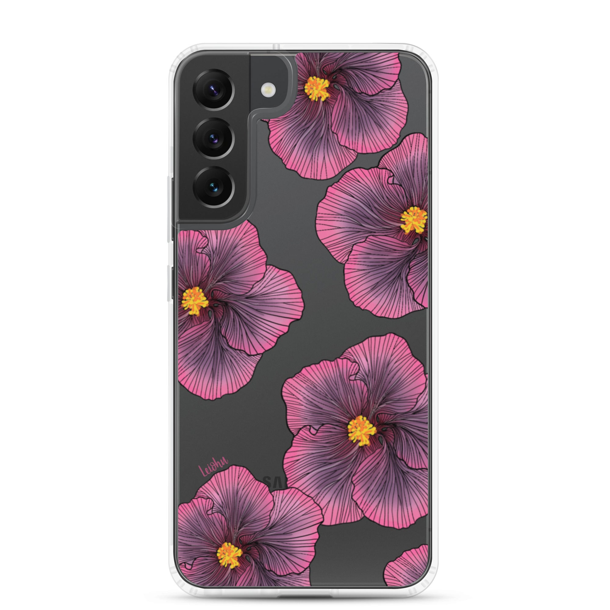 Sunset Hibiscus - Clear Case for Samsung® - LEIOHU DESIGNS