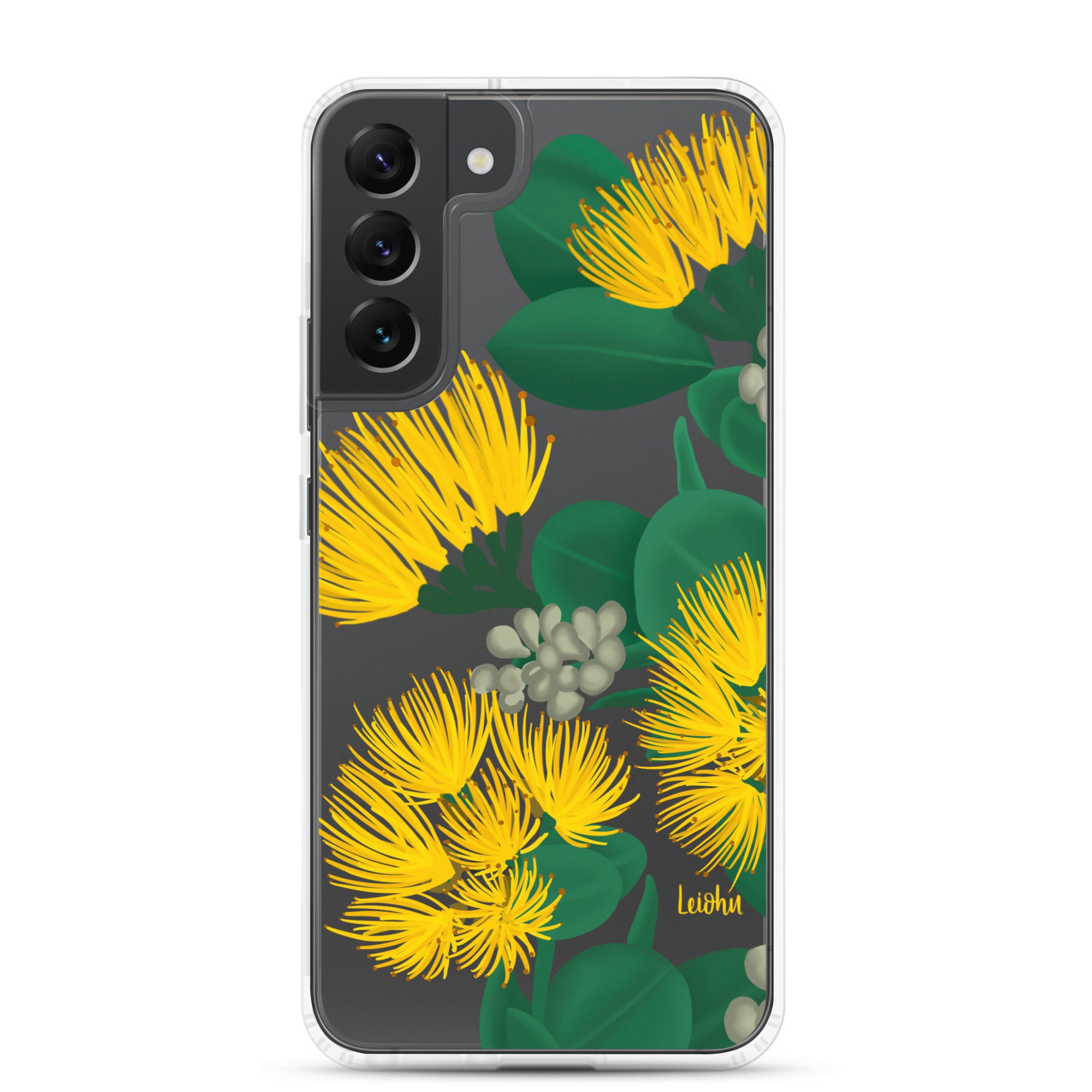 Ōhi'a Lehua - Melemele - Clear Case for Samsung® - LEIOHU DESIGNS