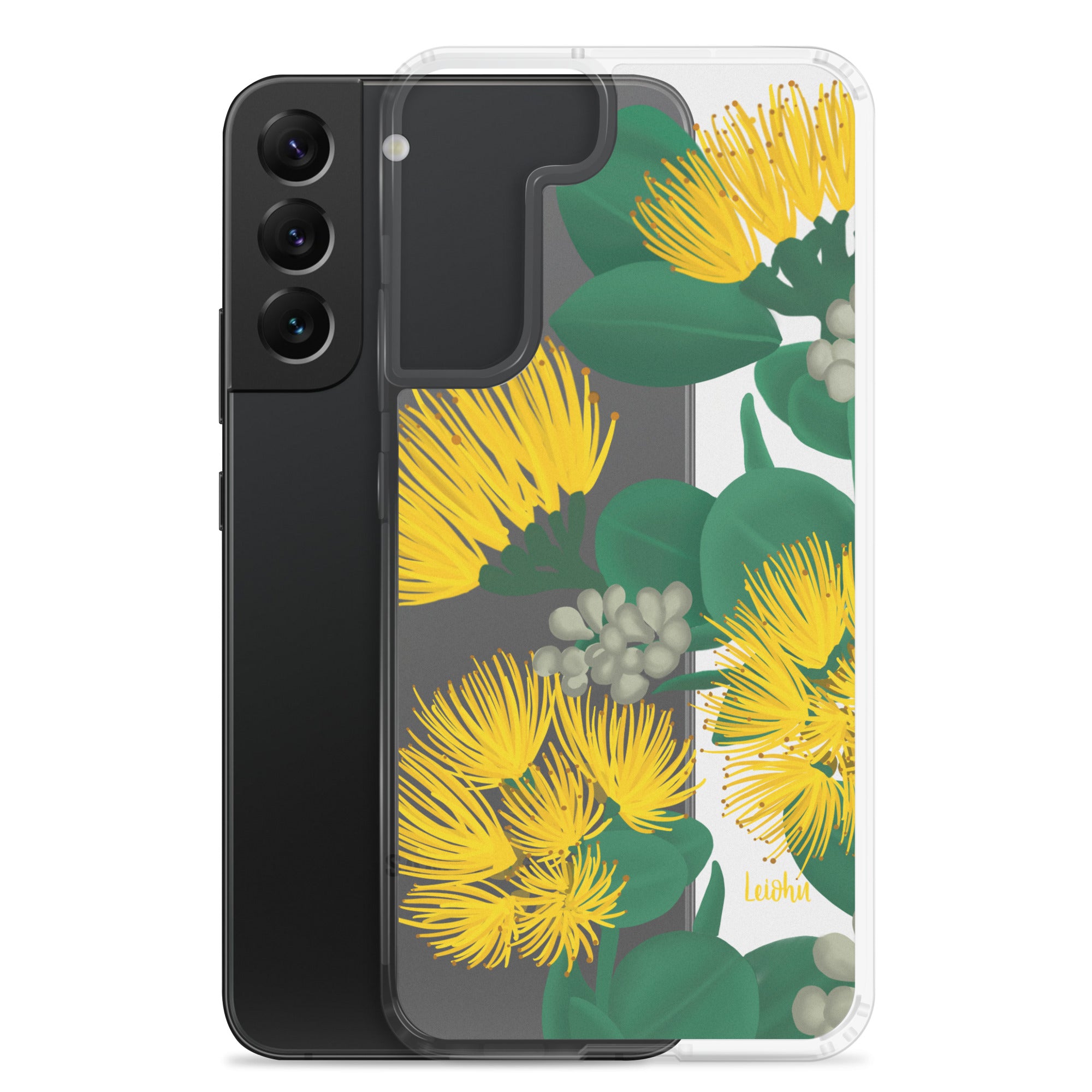 'Ōhi'a Lehua - Melemele - Clear Case for Samsung® - LEIOHU DESIGNS