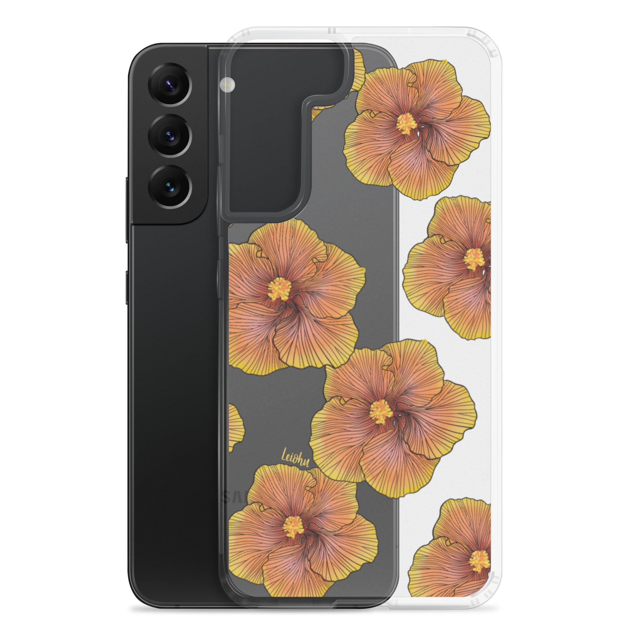 Sunrise Hibiscus - Clear Case for Samsung® - LEIOHU DESIGNS