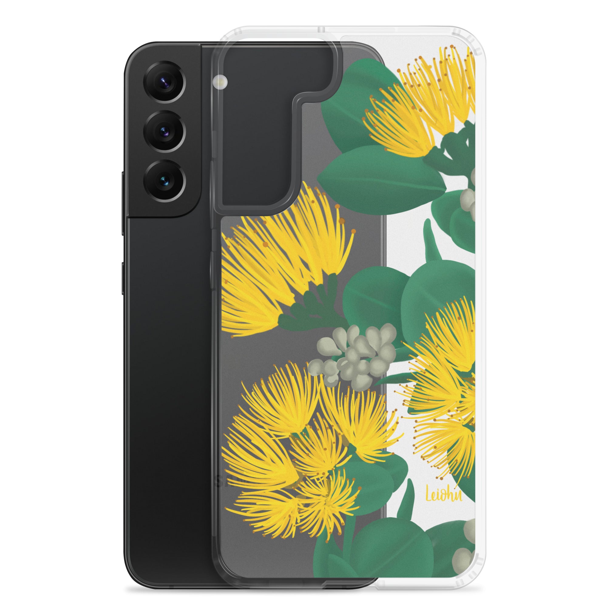 Ōhi'a Lehua - Melemele - Clear Case for Samsung® - LEIOHU DESIGNS
