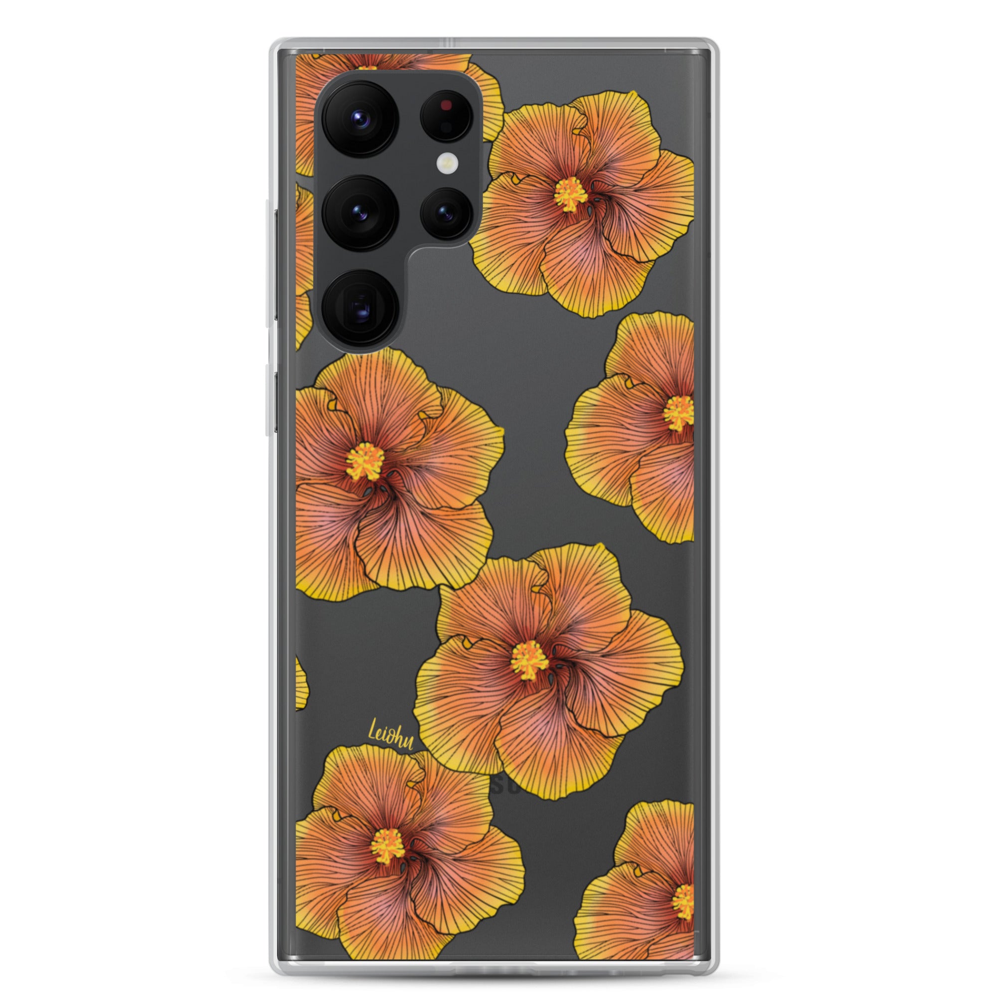 Sunrise Hibiscus - Clear Case for Samsung® - LEIOHU DESIGNS