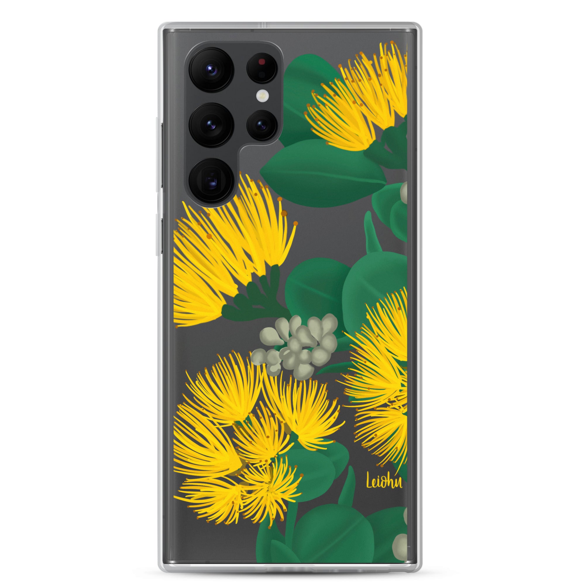 Ōhi'a Lehua - Melemele - Clear Case for Samsung® - LEIOHU DESIGNS