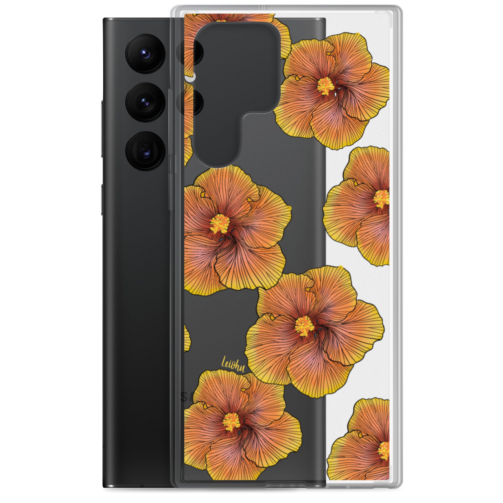 Sunrise Hibiscus - Clear Case for Samsung® - LEIOHU DESIGNS