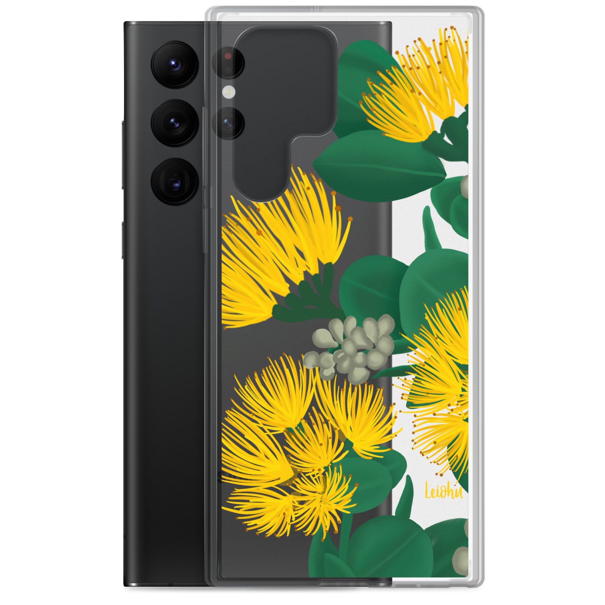 Ōhi'a Lehua - Melemele - Clear Case for Samsung® - LEIOHU DESIGNS