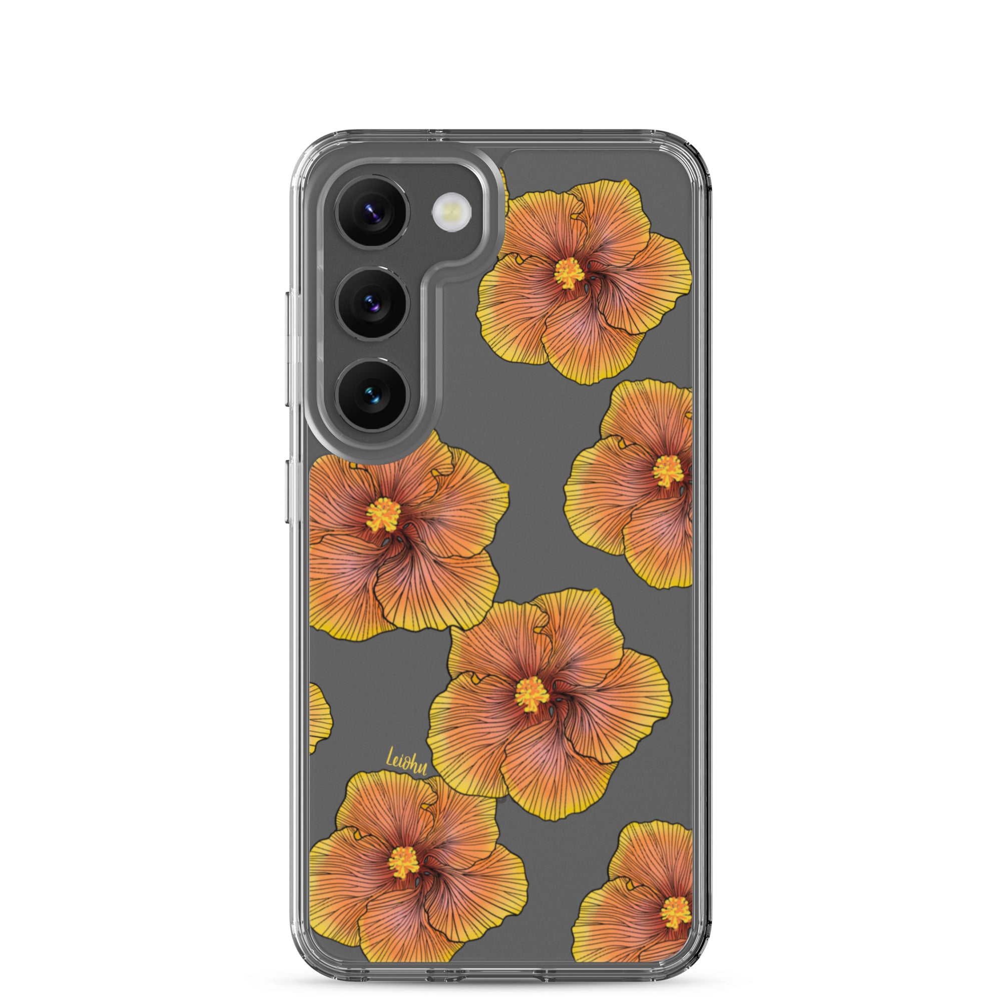 Sunrise Hibiscus - Clear Case for Samsung® - LEIOHU DESIGNS