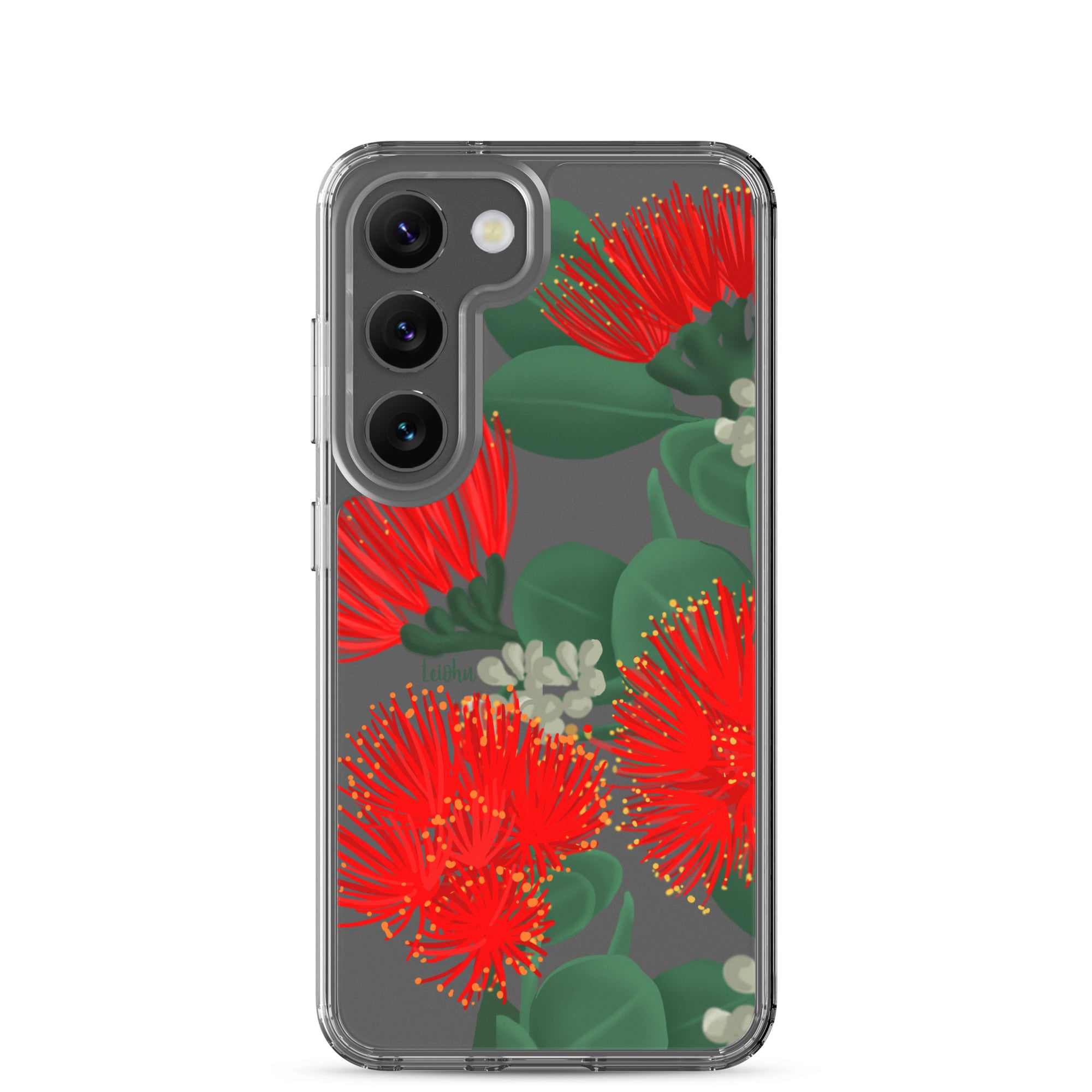 Ōhi'a Lehua - Clear Case for Samsung® - LEIOHU DESIGNS