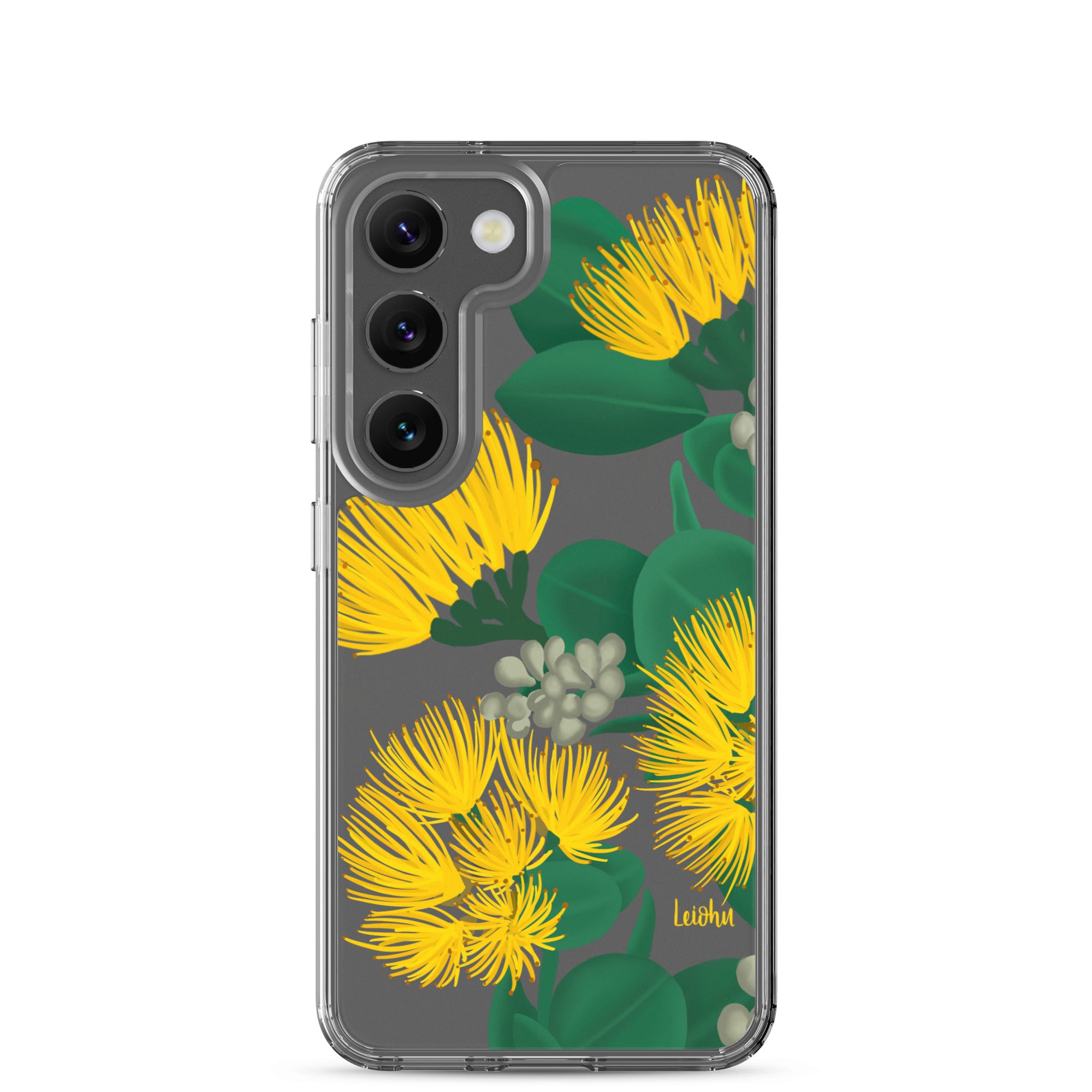 Ōhi'a Lehua - Melemele - Clear Case for Samsung® - LEIOHU DESIGNS