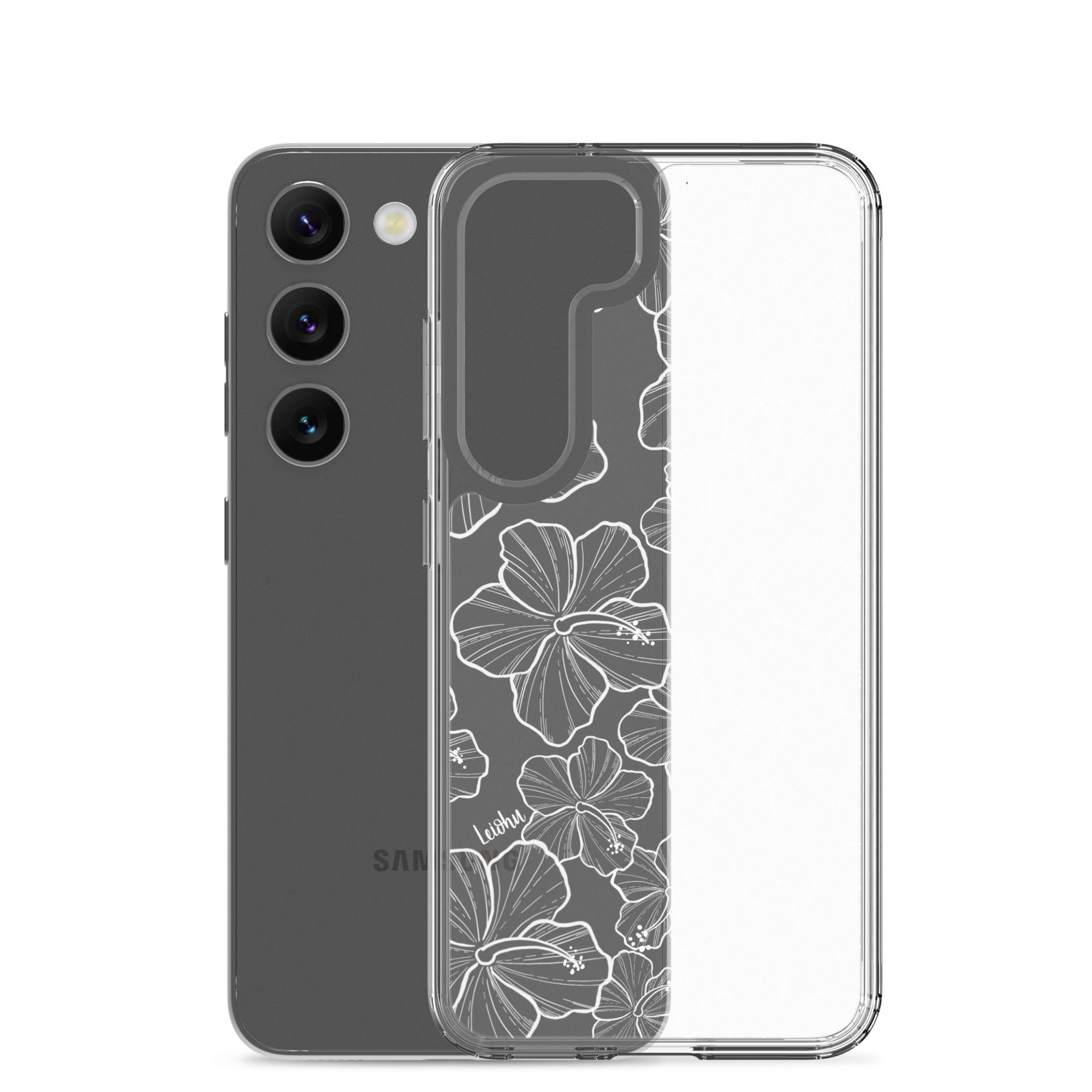 Hibiscus - Clear Case for Samsung® - LEIOHU DESIGNS
