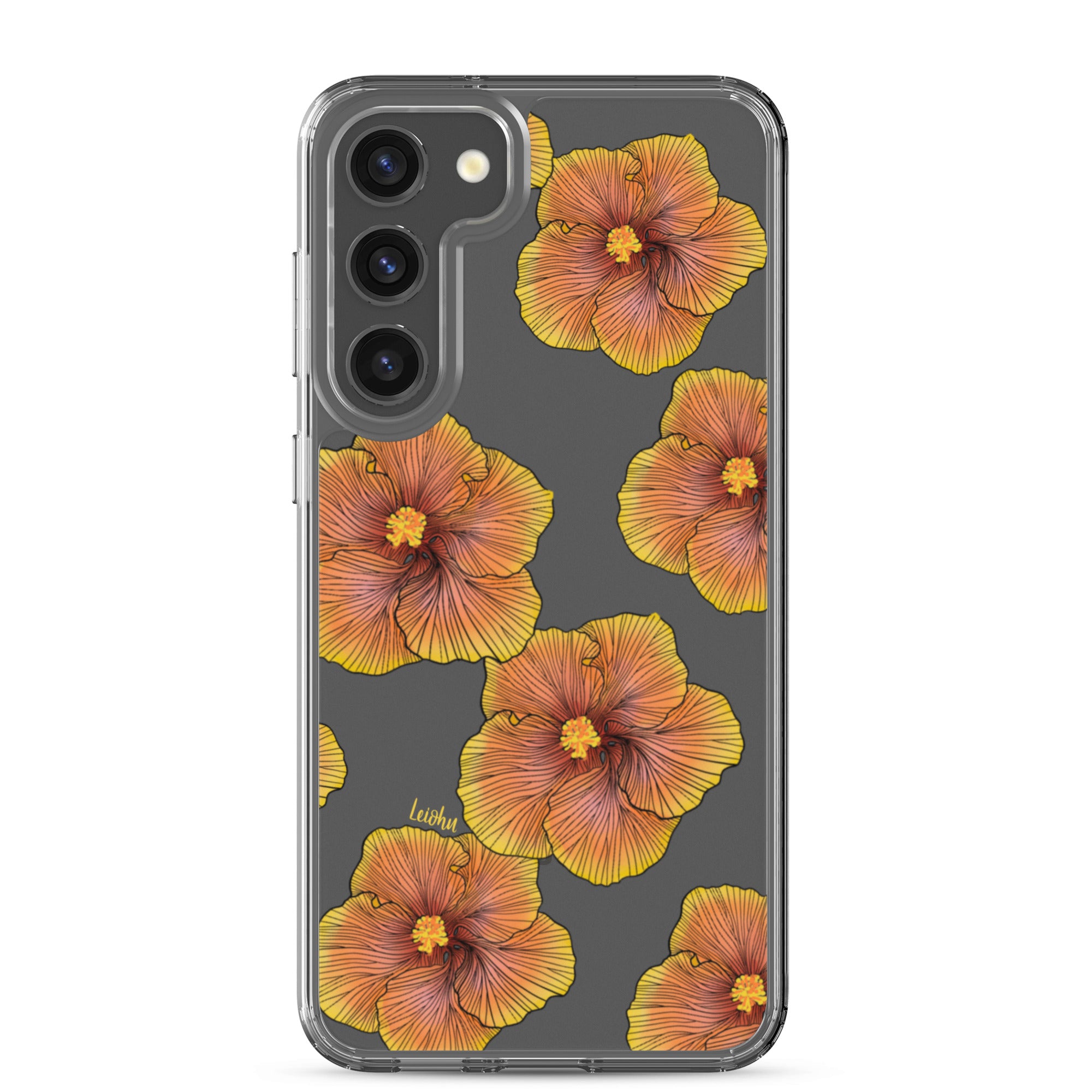 Sunrise Hibiscus - Clear Case for Samsung® - LEIOHU DESIGNS