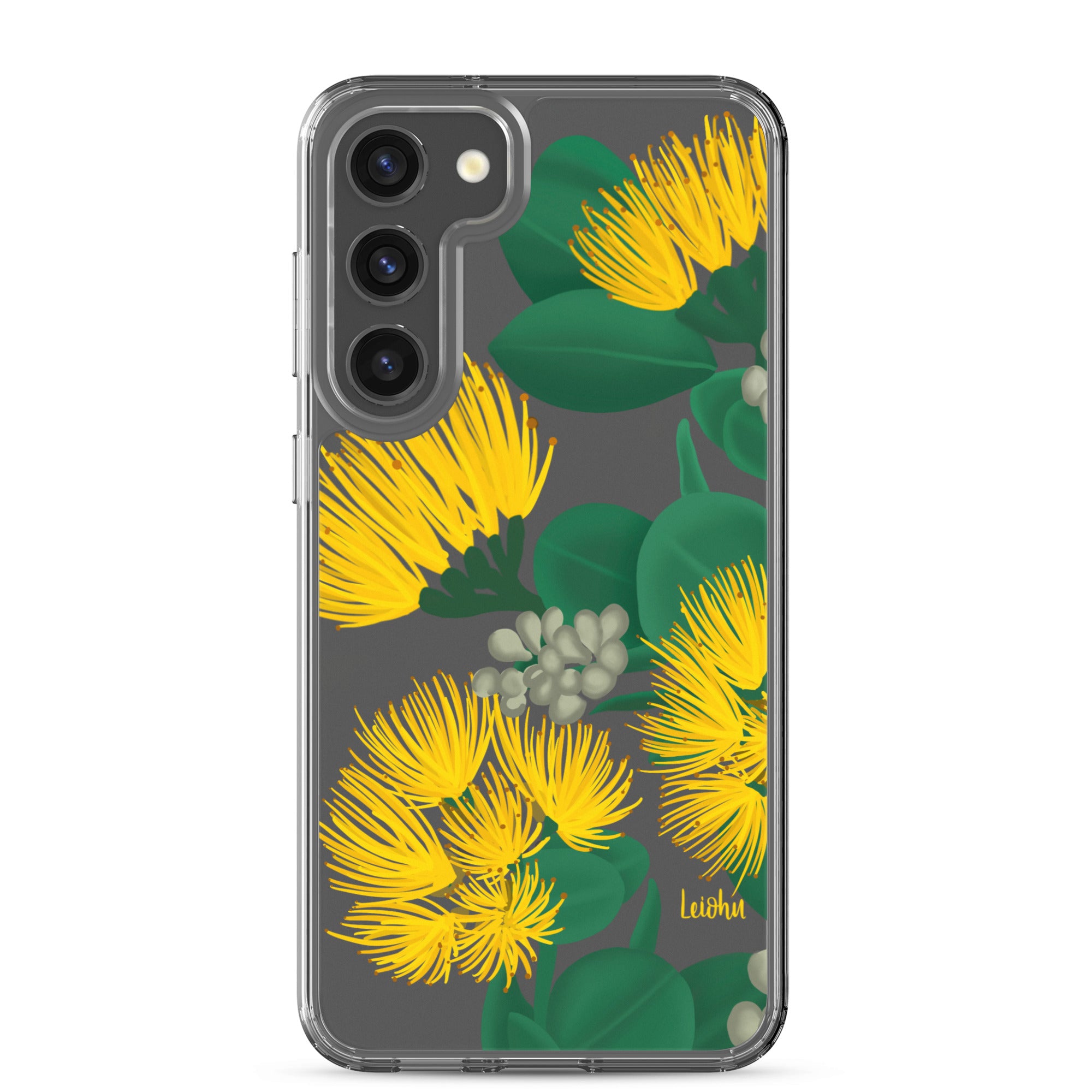 Ōhi'a Lehua - Melemele - Clear Case for Samsung® - LEIOHU DESIGNS