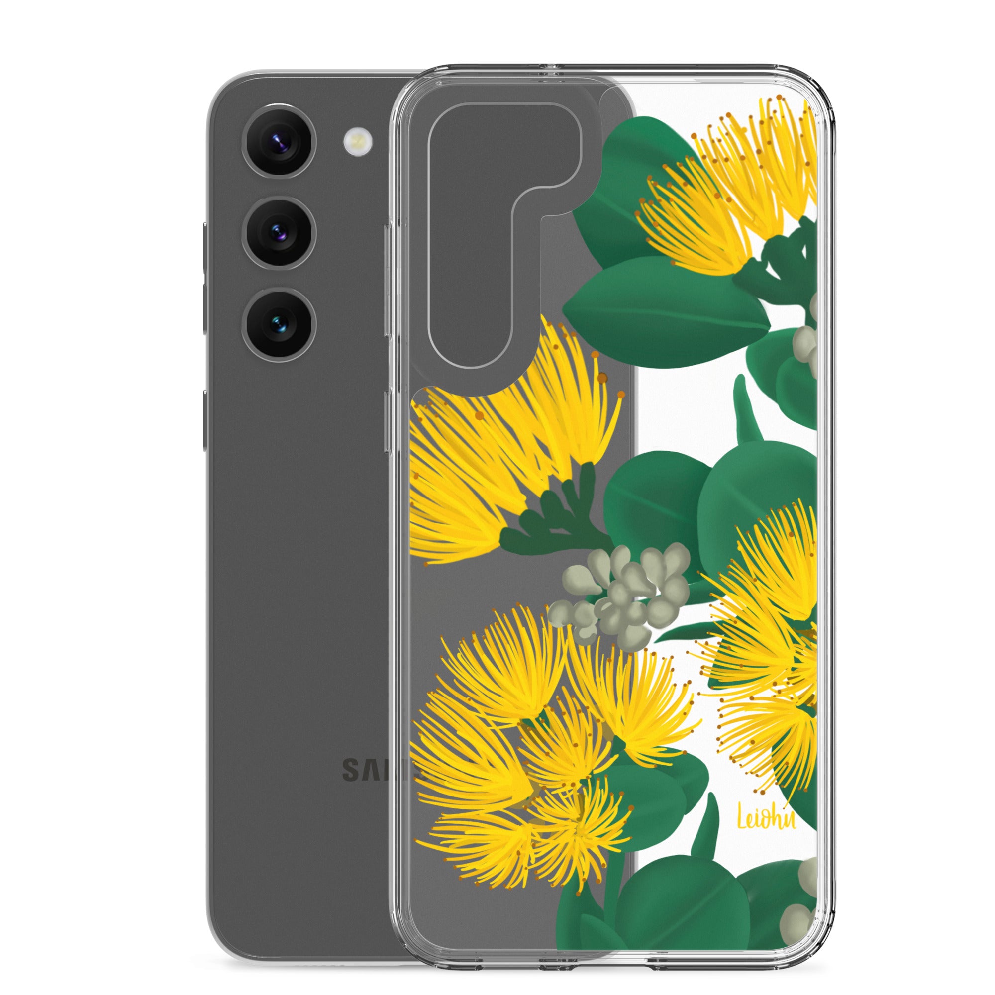 Ōhi'a Lehua - Melemele - Clear Case for Samsung® - LEIOHU DESIGNS