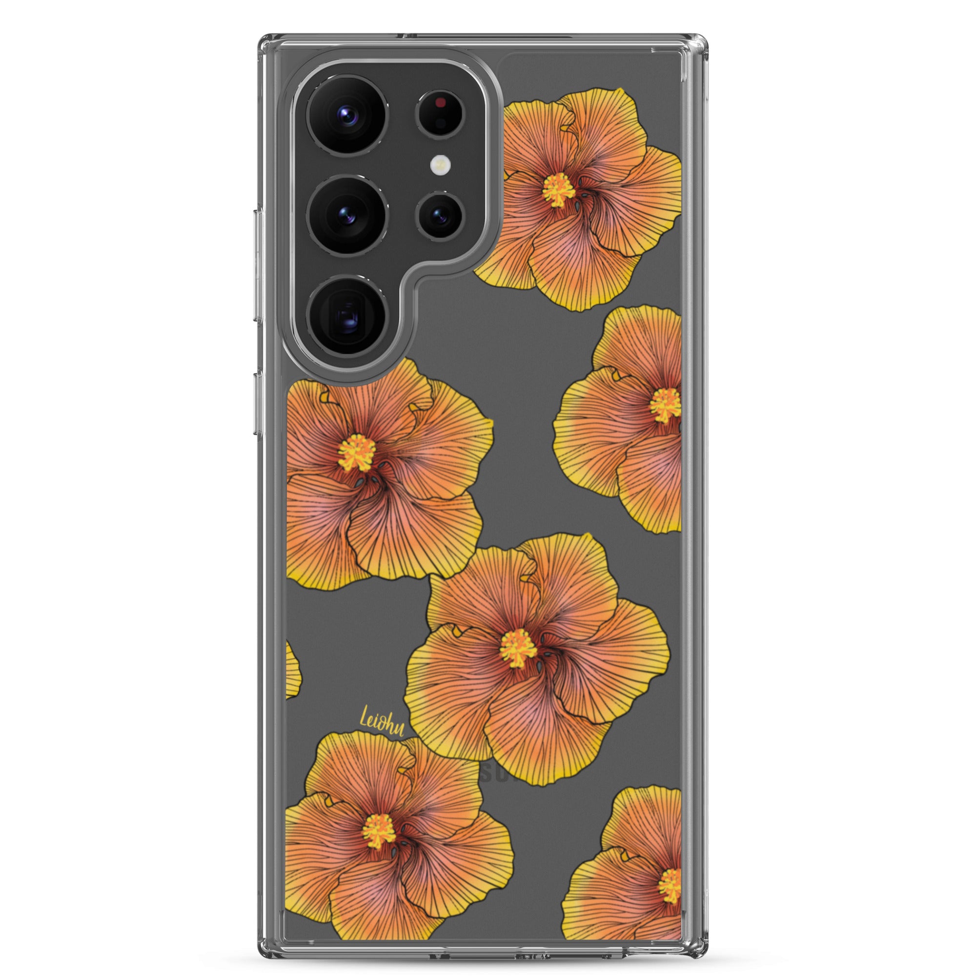 Sunrise Hibiscus - Clear Case for Samsung® - LEIOHU DESIGNS