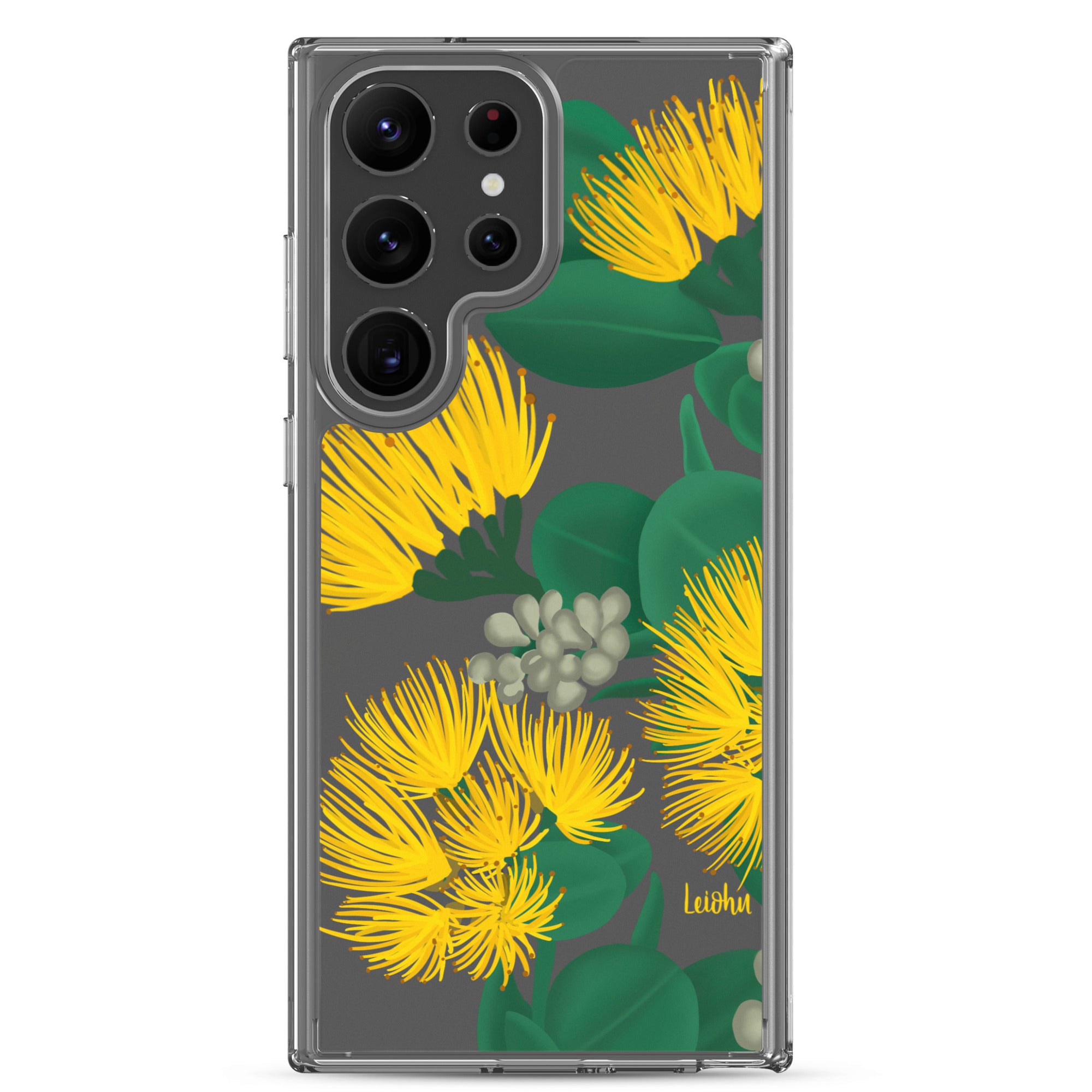 Ōhi'a Lehua - Melemele - Clear Case for Samsung® - LEIOHU DESIGNS