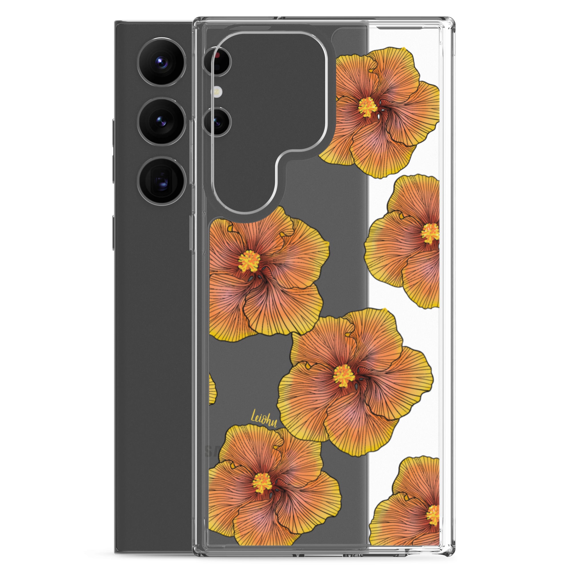 Sunrise Hibiscus - Clear Case for Samsung® - LEIOHU DESIGNS