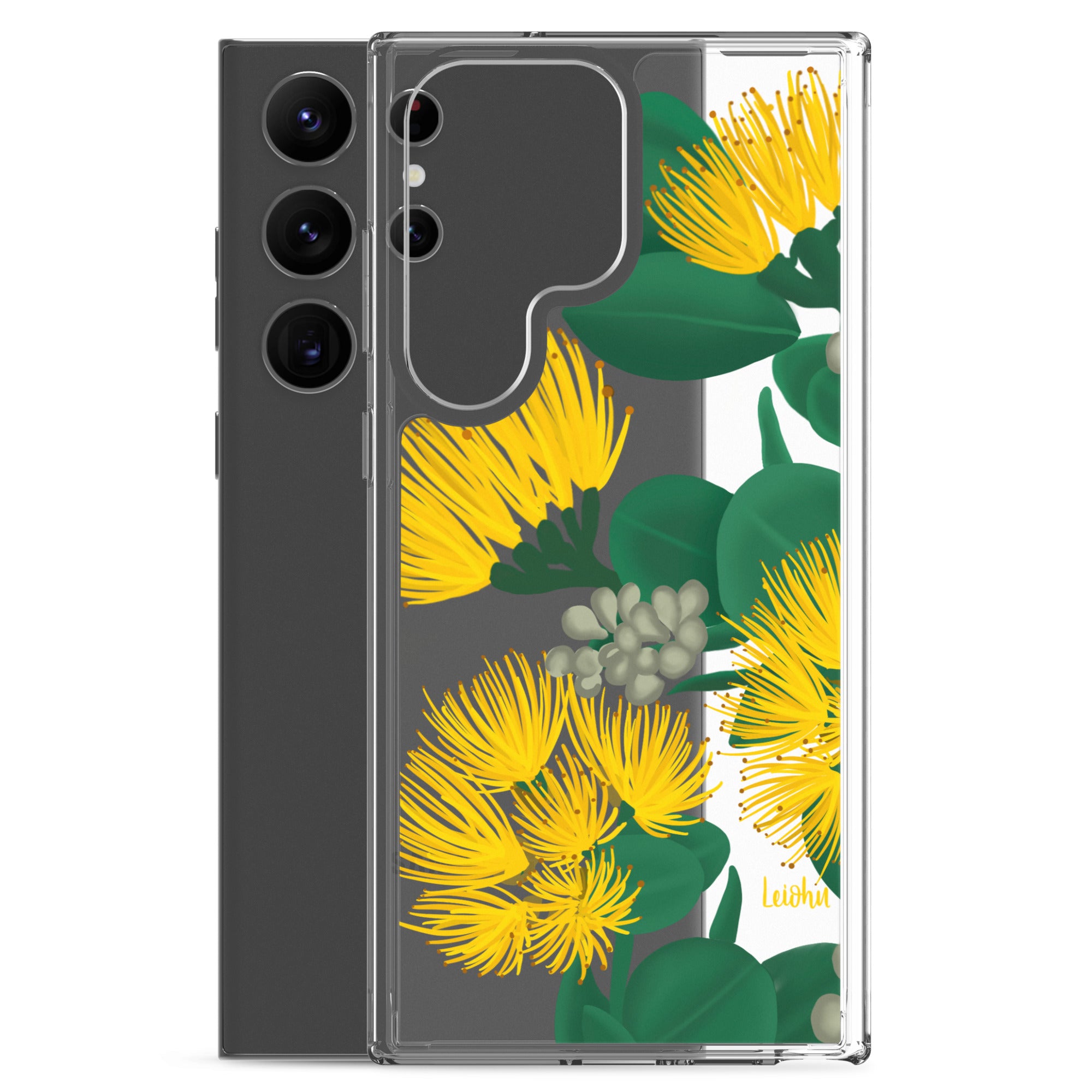 Ōhi'a Lehua - Melemele - Clear Case for Samsung® - LEIOHU DESIGNS