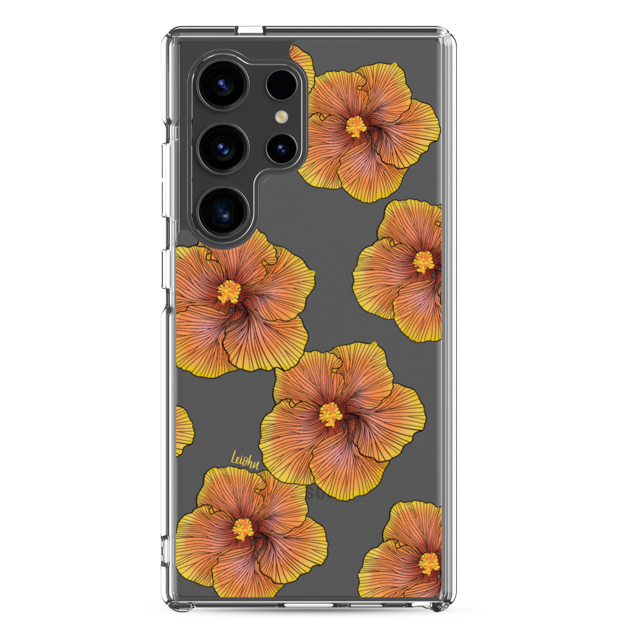 Sunrise Hibiscus - Clear Case for Samsung® - LEIOHU DESIGNS