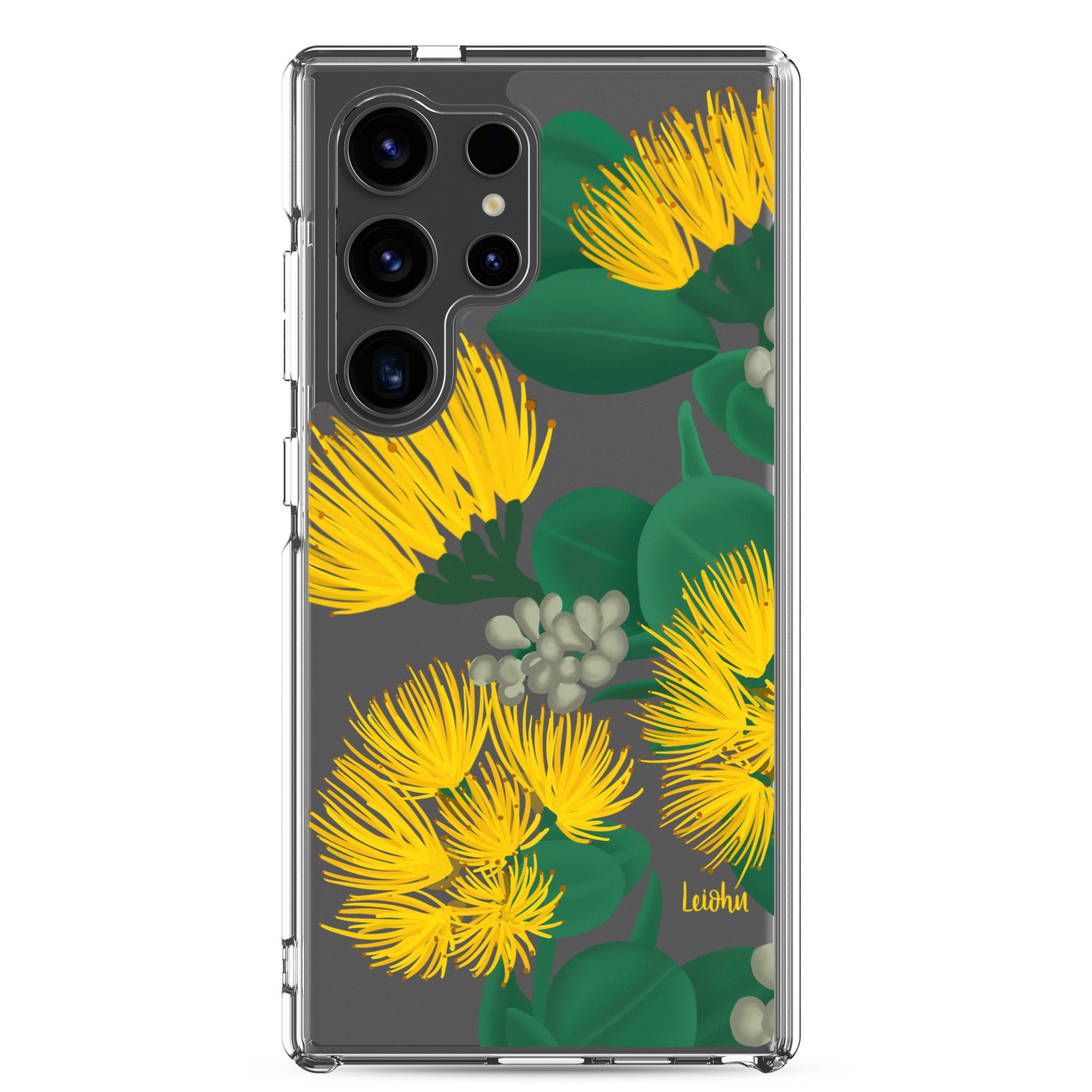 Ōhi'a Lehua - Melemele - Clear Case for Samsung® - LEIOHU DESIGNS