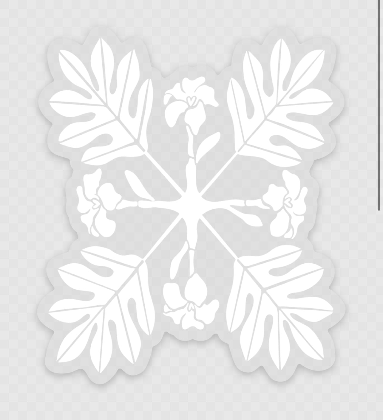 Puakenikeni Quilt - White - Pepili - LEIOHU DESIGNS