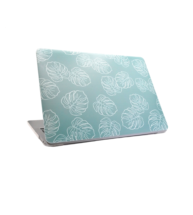 Monstera - Teal - Macbook Hardshell - LEIOHU DESIGNS