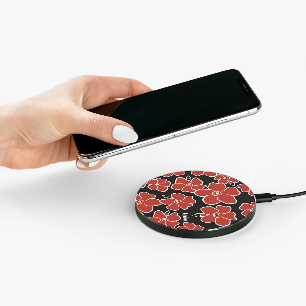 Retro Puakenikeni - Wireless Charger - LEIOHU DESIGNS