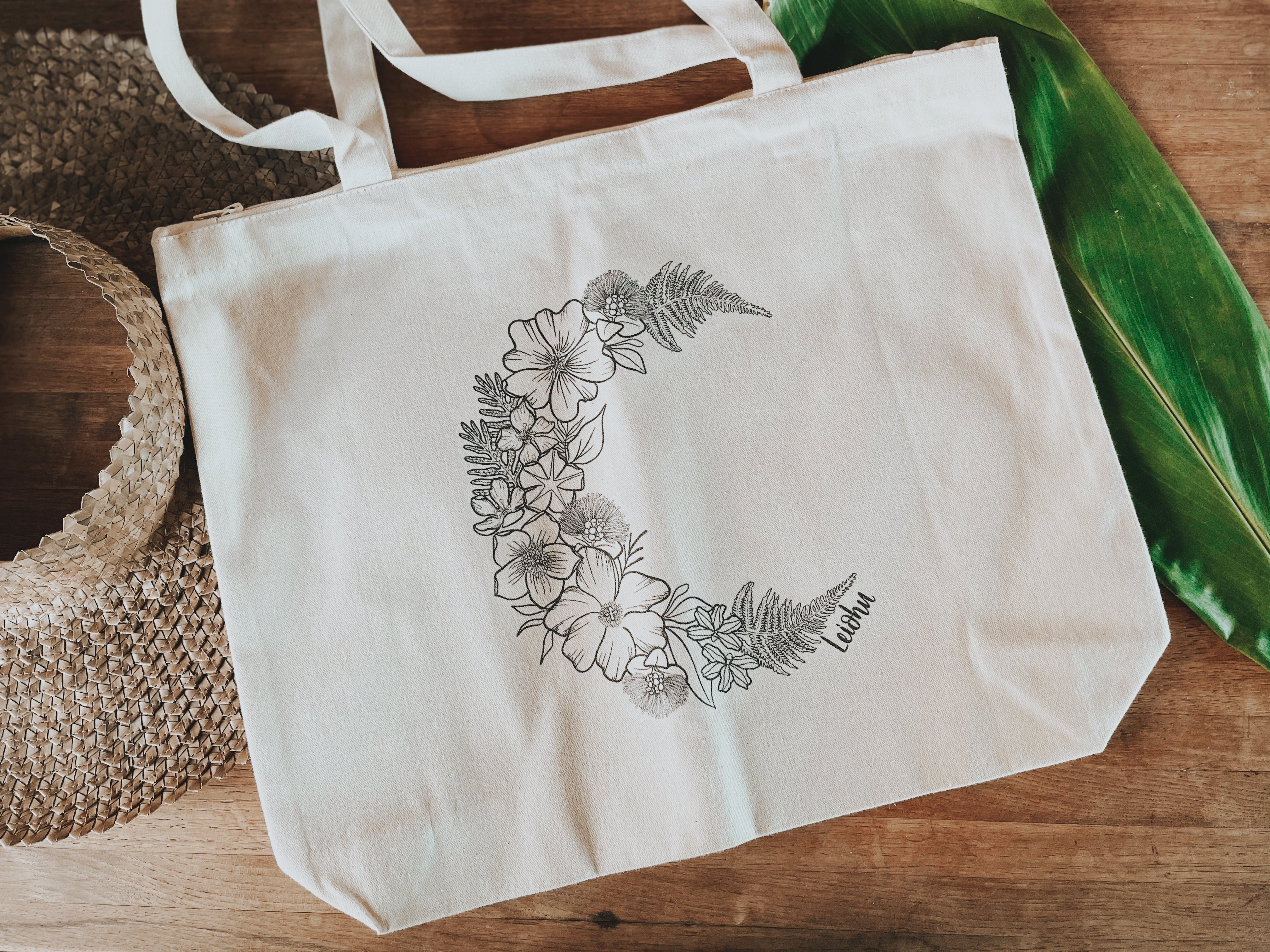 Hoaka Tote - LEIOHU DESIGNS