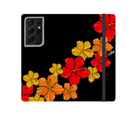 Hibiscus Retro - Wallet Case - Samsung - LEIOHU DESIGNS