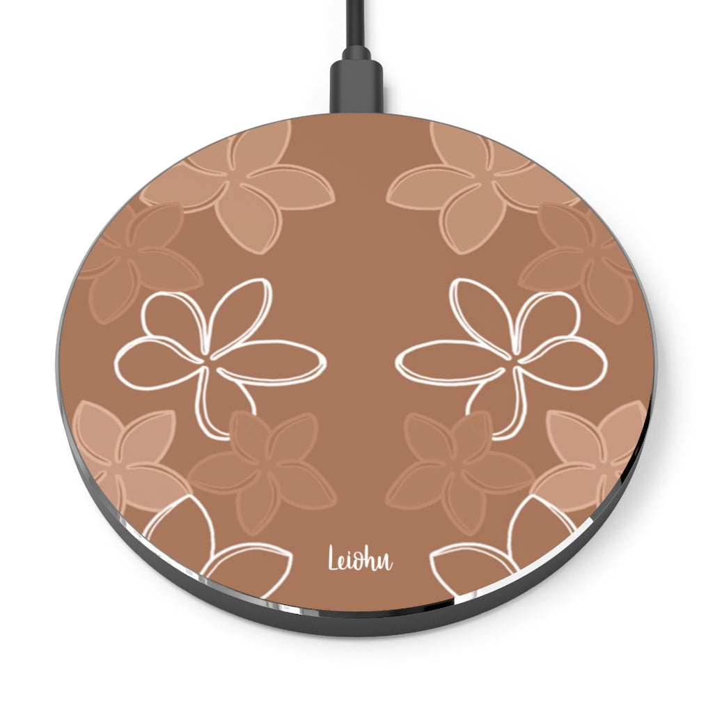 Pua Melia - Mocha - Wireless Charger - LEIOHU DESIGNS