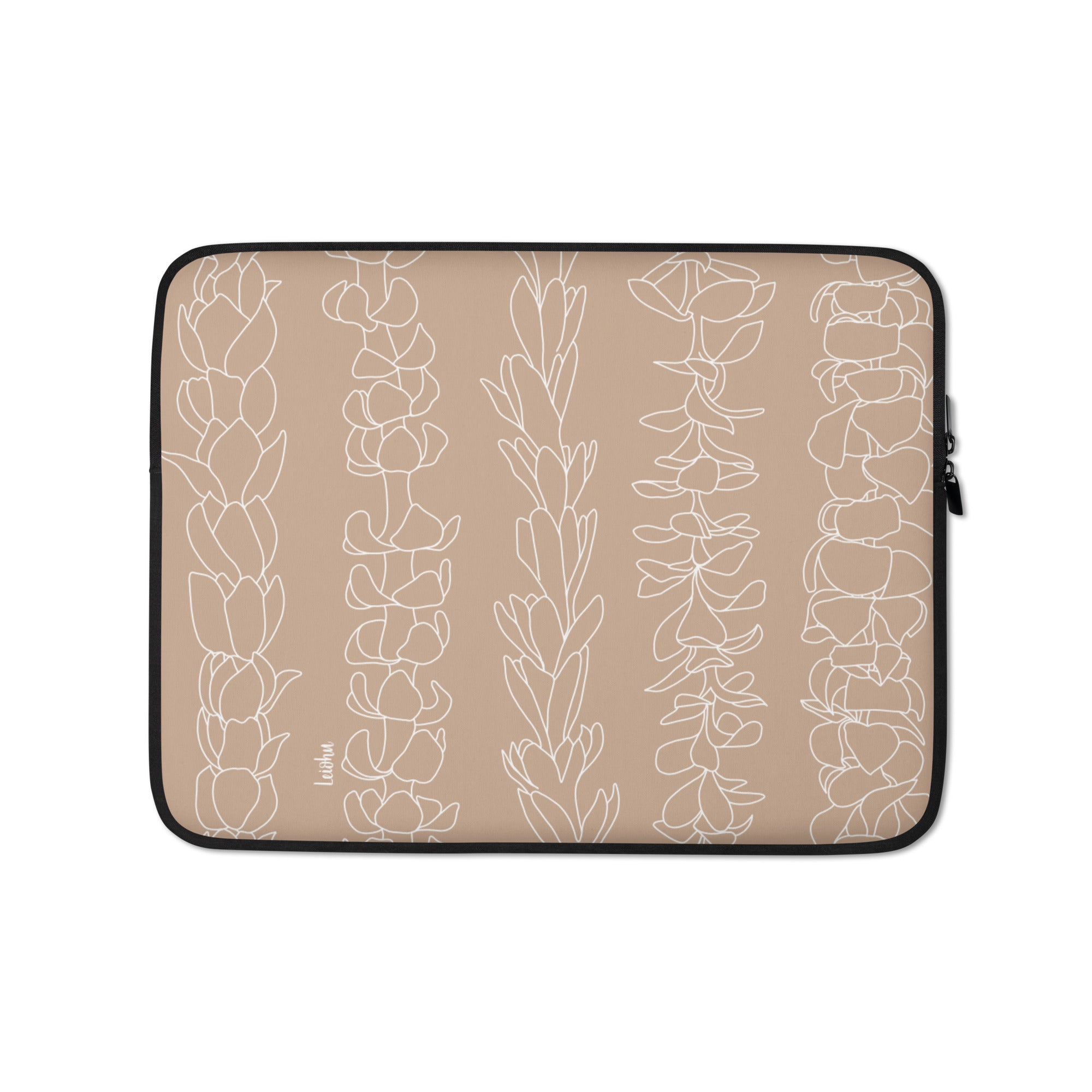 Na Lei - Tan - Laptop Sleeve - LEIOHU DESIGNS