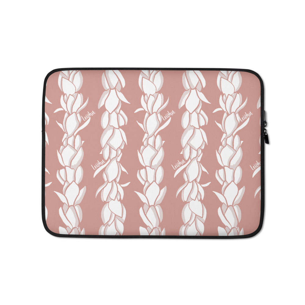 Pikake Lei - Laptop Sleeve - LEIOHU DESIGNS