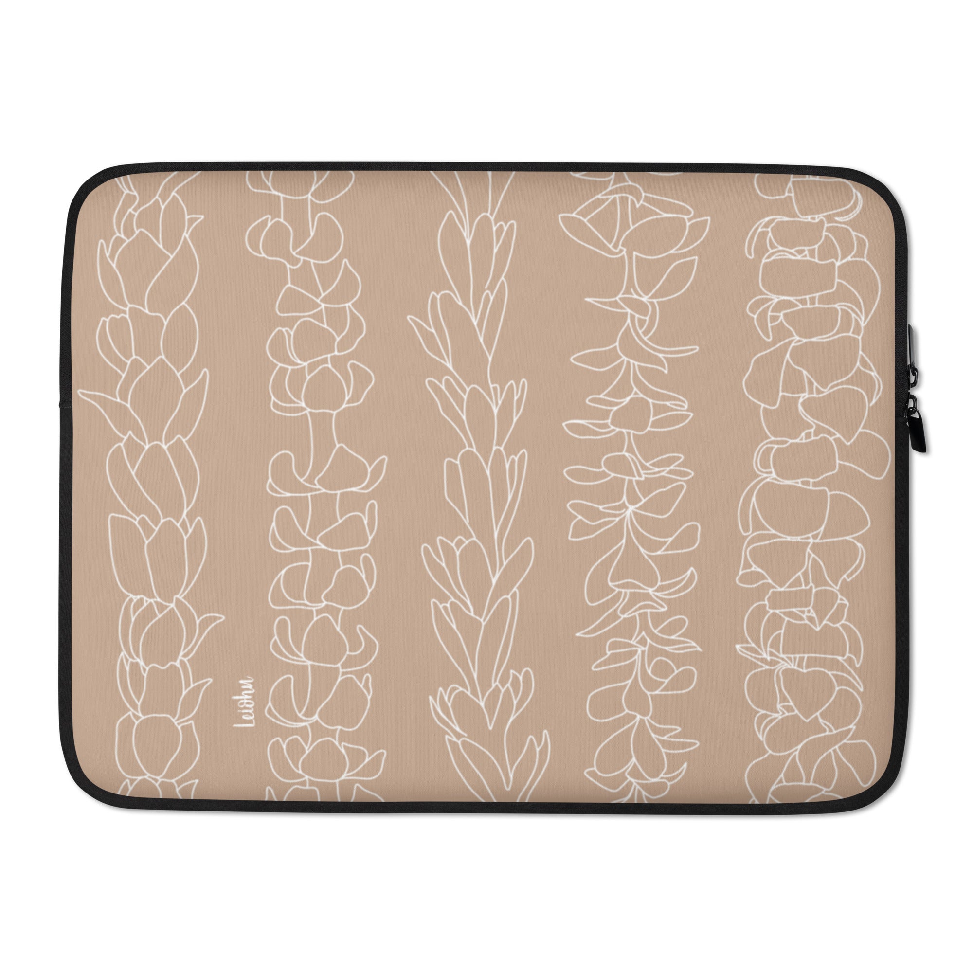 Na Lei - Tan - Laptop Sleeve - LEIOHU DESIGNS