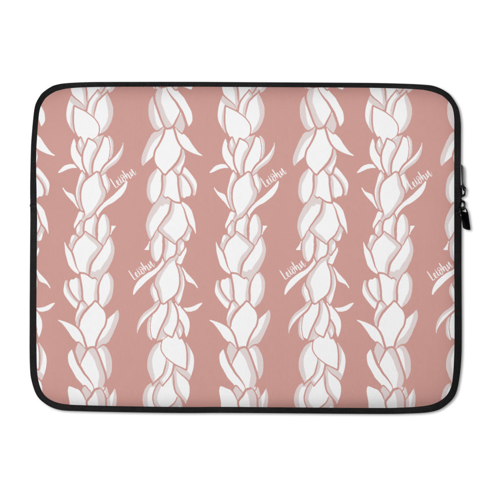 Pikake Lei - Laptop Sleeve - LEIOHU DESIGNS