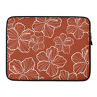 Hibiscus Rust - Laptop Sleeve - LEIOHU DESIGNS