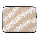 Puakenikeni Tan - Laptop Sleeve - LEIOHU DESIGNS