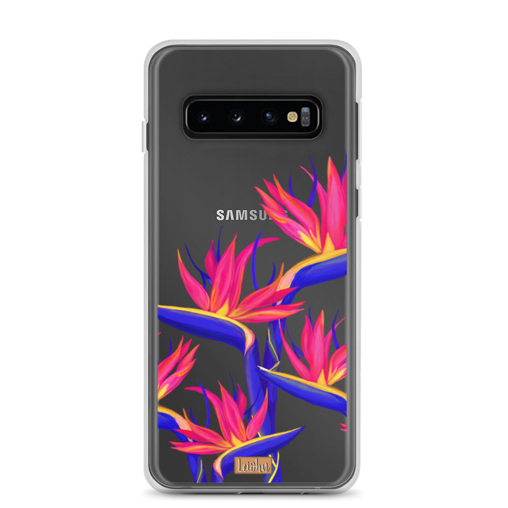Pua Manu Neon - Clear Case - Samsung - LEIOHU DESIGNS