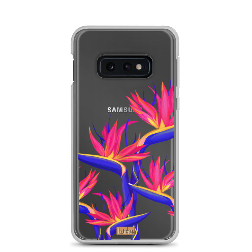 Pua Manu Neon - Clear Case - Samsung - LEIOHU DESIGNS