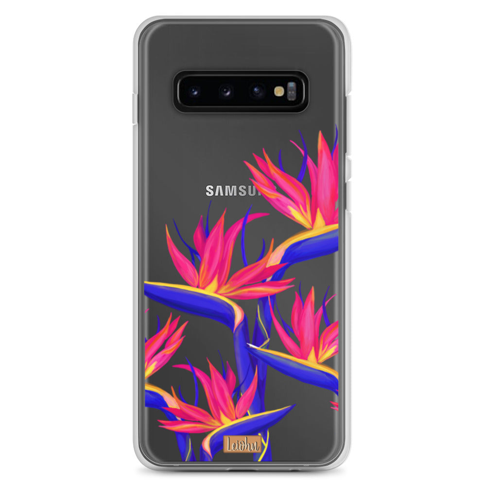 Pua Manu Neon - Clear Case - Samsung - LEIOHU DESIGNS