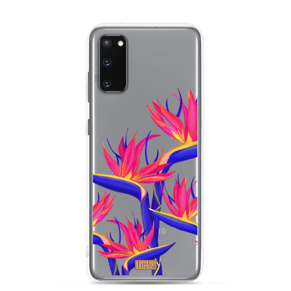 Pua Manu Neon - Clear Case - Samsung - LEIOHU DESIGNS