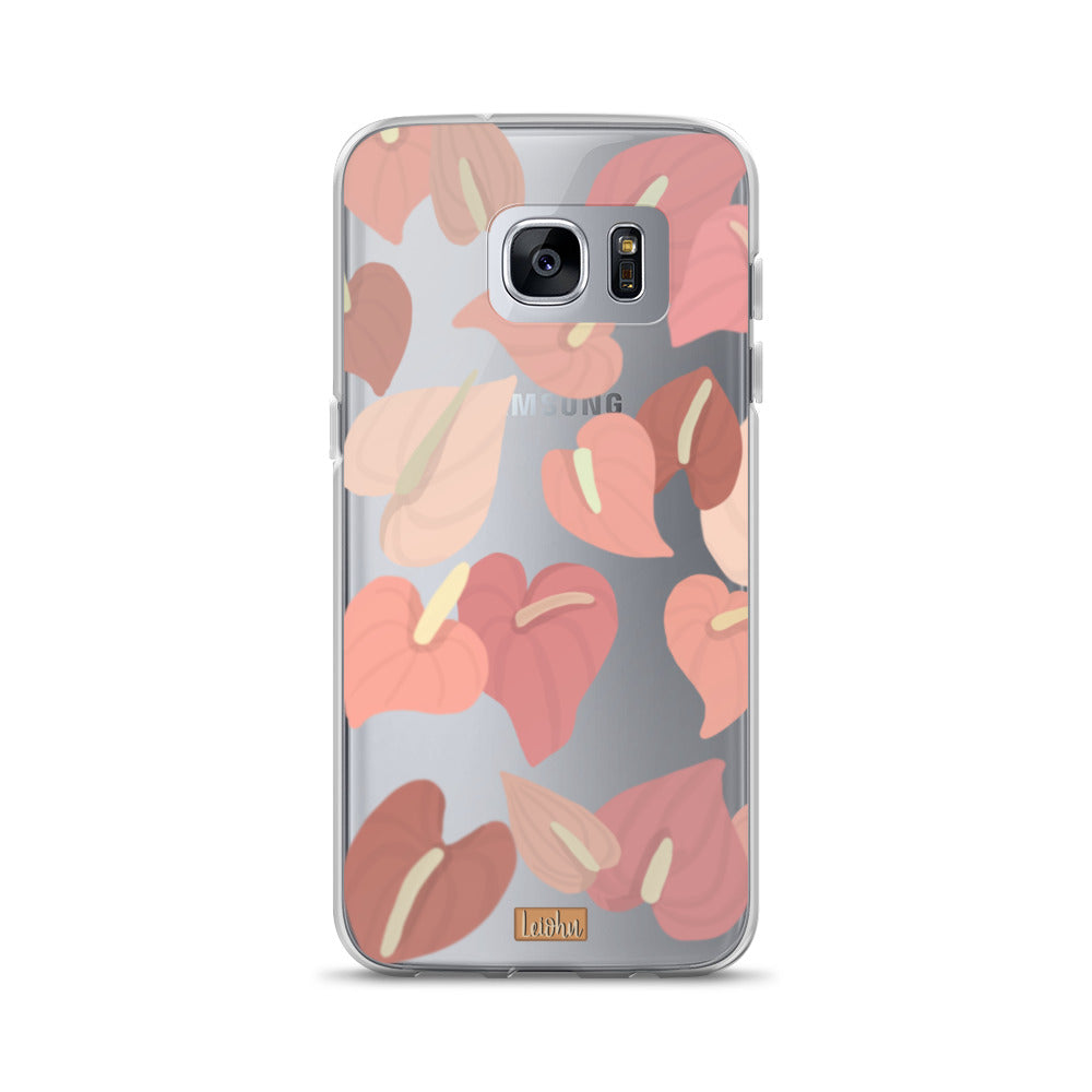 Anthurium - Clear case - Samsung - LEIOHU DESIGNS