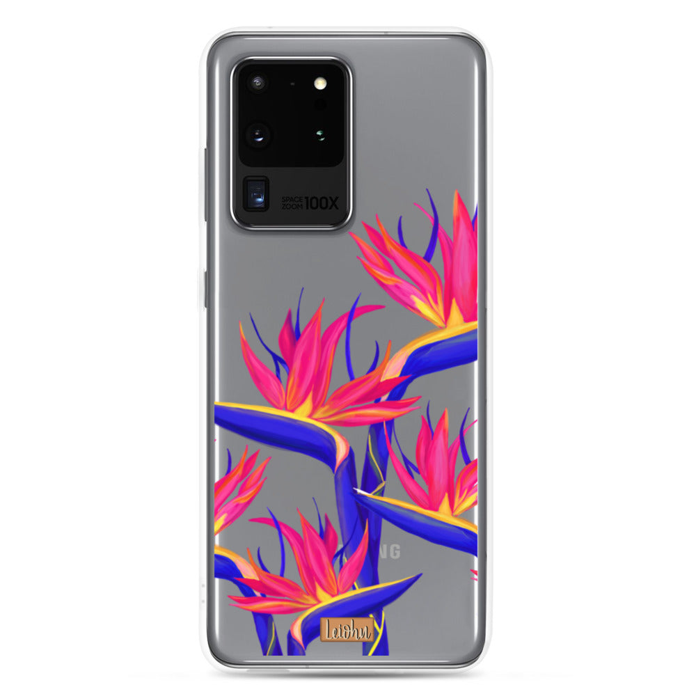 Pua Manu Neon - Clear Case - Samsung - LEIOHU DESIGNS