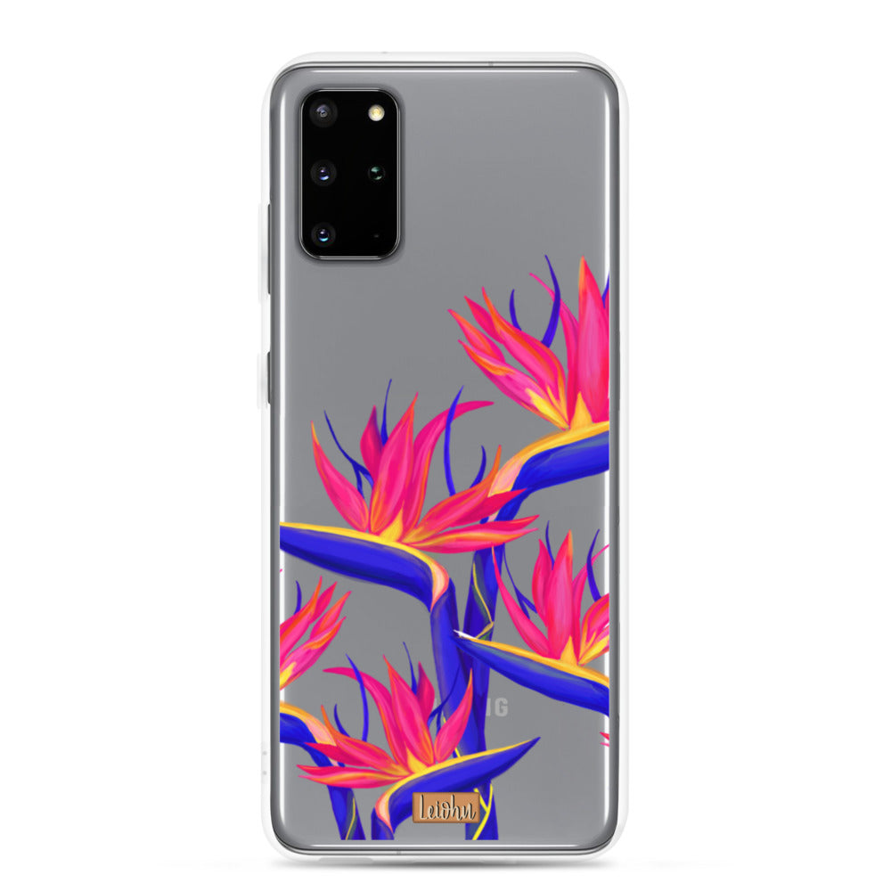 Pua Manu Neon - Clear Case - Samsung - LEIOHU DESIGNS