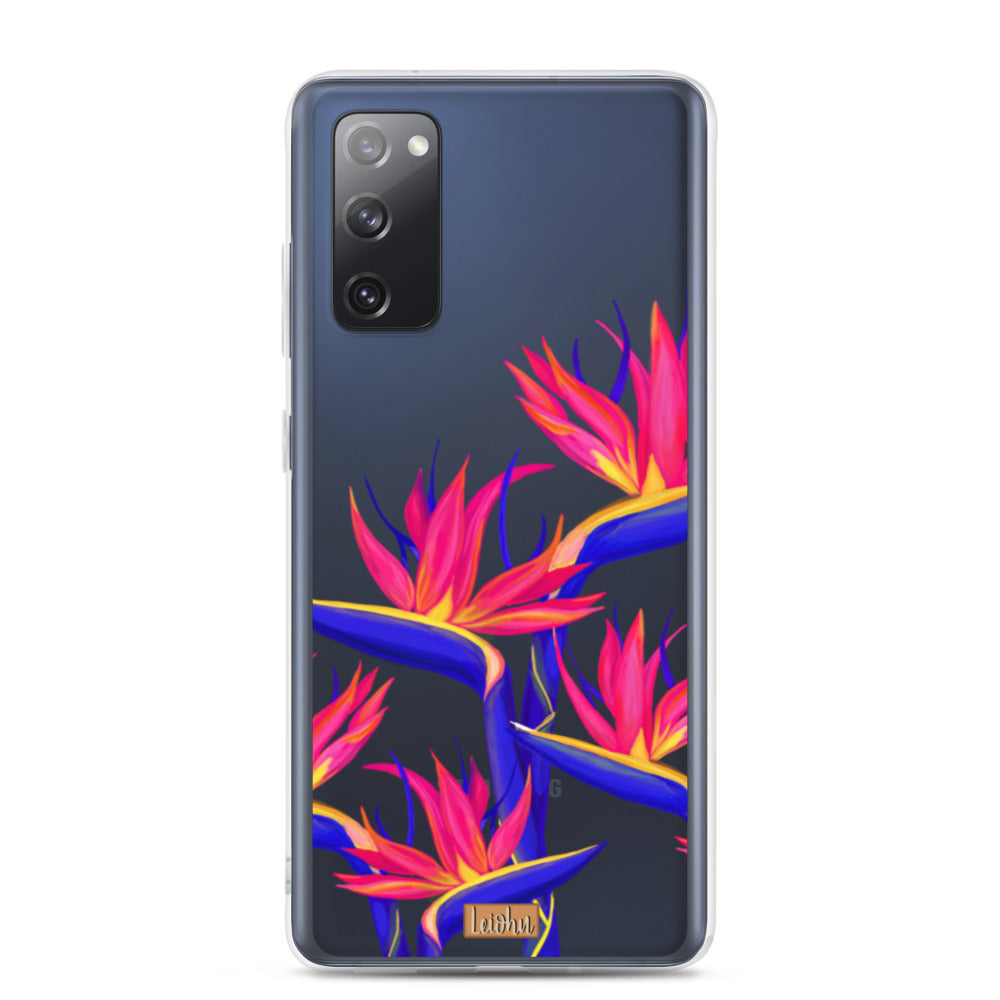 Pua Manu Neon - Clear Case - Samsung - LEIOHU DESIGNS