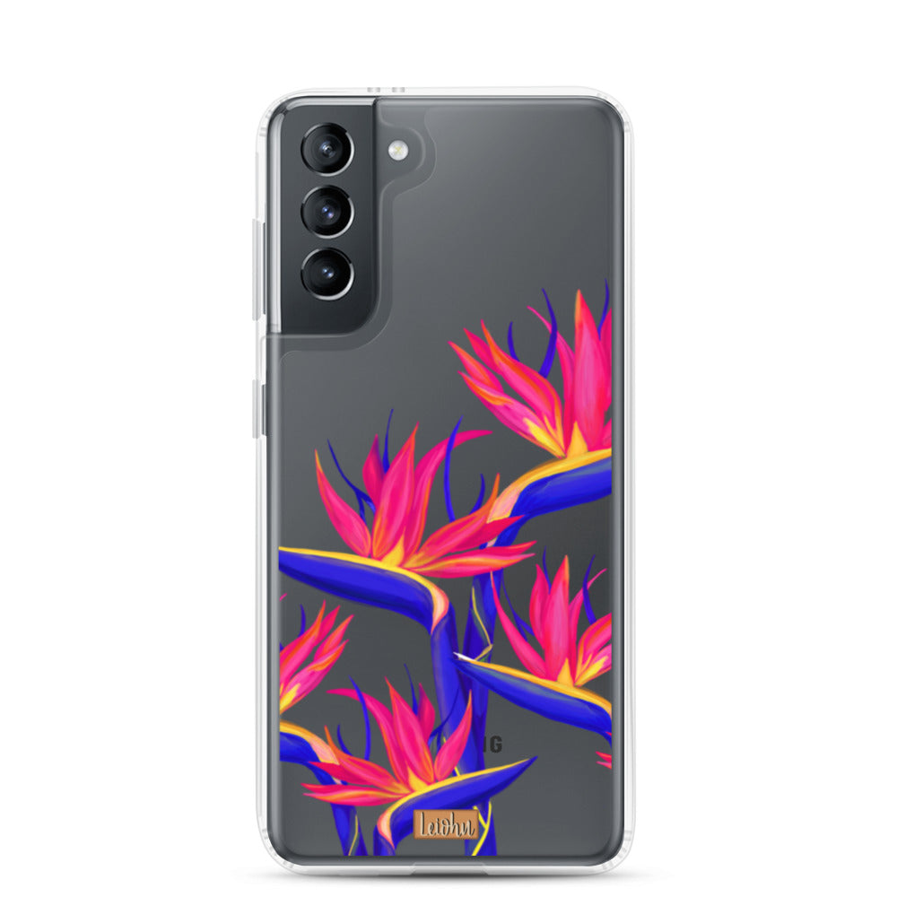 Pua Manu Neon - Clear Case - Samsung - LEIOHU DESIGNS