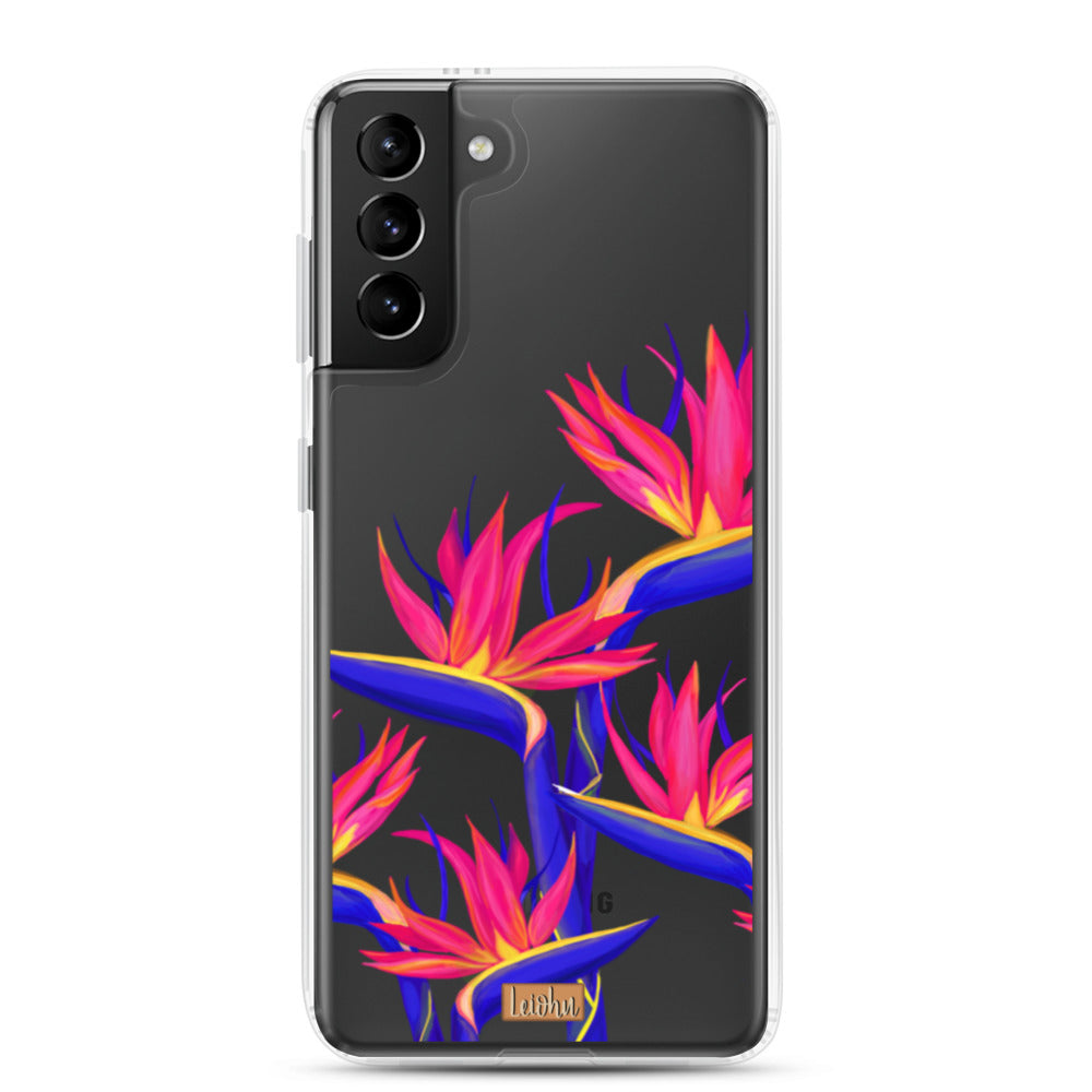 Pua Manu Neon - Clear Case - Samsung - LEIOHU DESIGNS