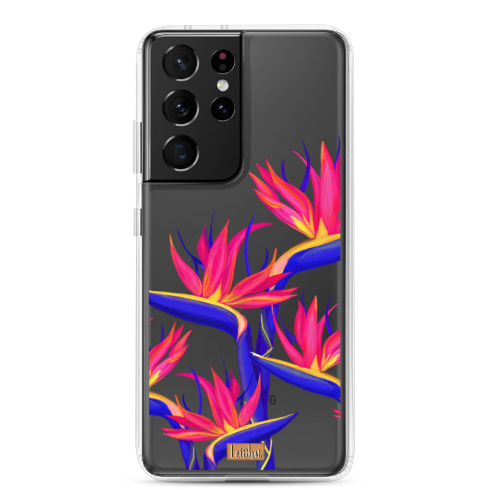 Pua Manu Neon - Clear Case - Samsung - LEIOHU DESIGNS