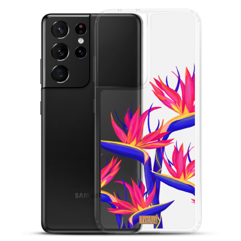 Pua Manu Neon - Clear Case - Samsung - LEIOHU DESIGNS